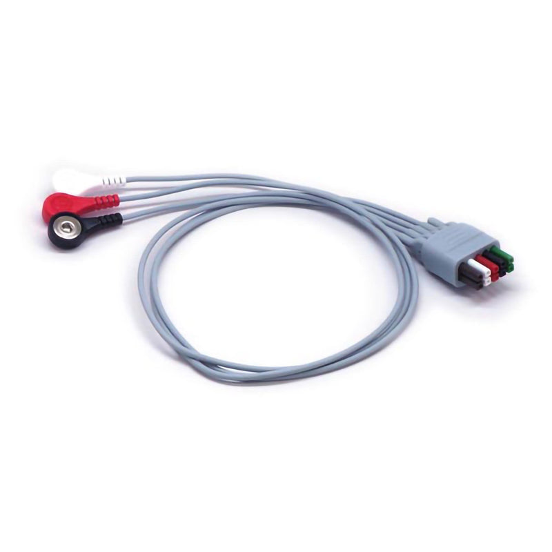 ECG Leadwire 3 Lead, Snap, 61Cm For Transmitter 
