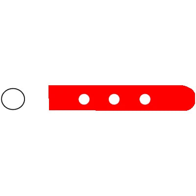 SklarTip Vented Instrument Protectors - 25mm x 3mm, Red - 96-1404 