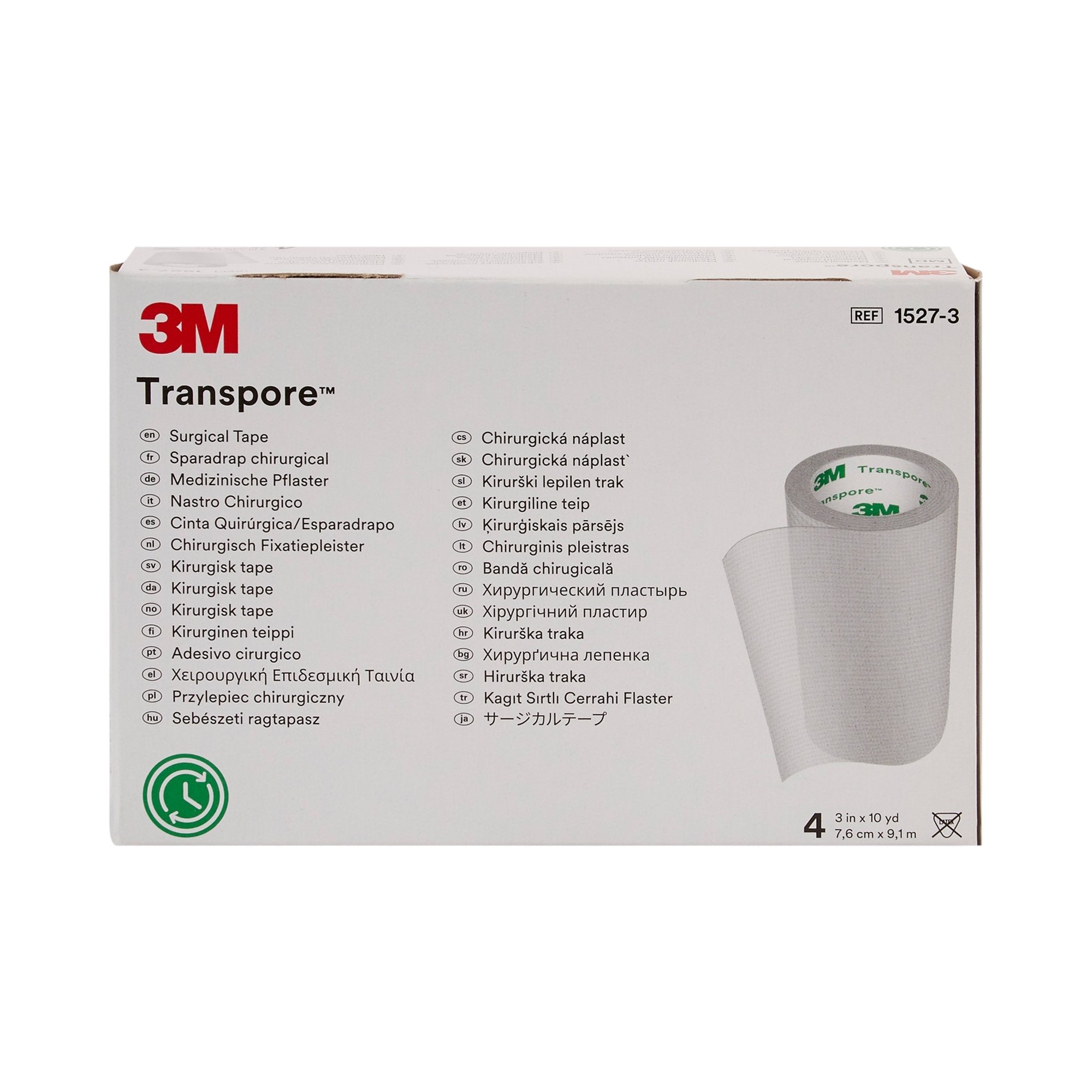 Solventum Corporation 3M Transpore Plastic Medical Tape, 3 Inch x 10 Yard, Transparent (40/CS) 