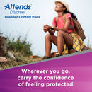Attends Discreet Women's Moderate Bladder Control Pad, 10.5-Inch Length (Case of 200)