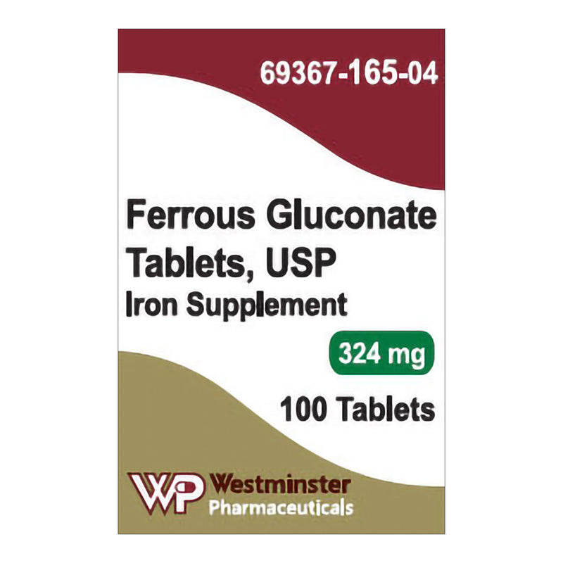 Westminster Pharmaceuticals Mineral Supplement Iron 324 mg Strength Tablet 100 per Bottle