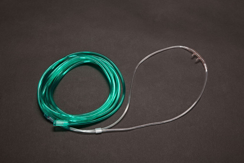 Nasal Cannula Salter-Style Adult Curved Prongs 4 Foot Tubing High Flow Rate