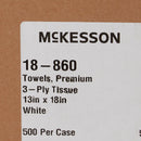 McKesson Nonsterile White Procedure Towels, 13 x 18 Inch (Case of 500)