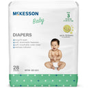 McKesson Baby Diapers, Size 3 for Babies weighing 16 – 28 lbs. (Case of 112)