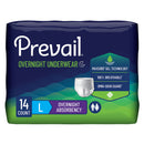 Prevail Overnight Absorbent Underwear, Large (Case of 56)