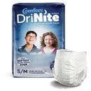 Comfees DriNite Juniors Absorbent Underwear, Small / Medium (Case of 68)