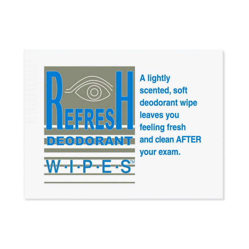 Refresh Deodorant Wipes Mammography Wipe (Box of 50)