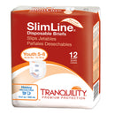 Principle Business Enterprises Tranquility SlimLine Incontinence Brief, Junior (120/CS) 