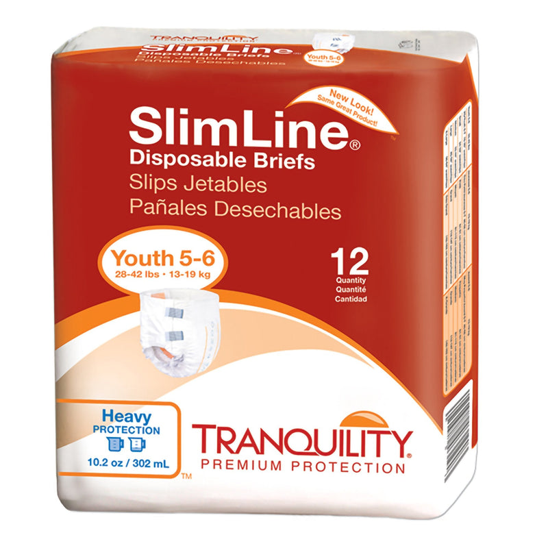 Principle Business Enterprises Tranquility SlimLine Incontinence Brief, Junior (120/CS) 