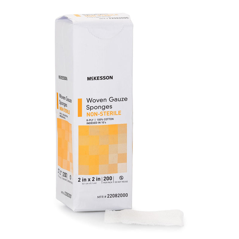 McKesson Gauze Sponge, 2 x 2 Inch, Eight-Ply (Case of 5000)