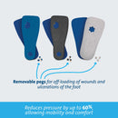 Peg-Assist Insole, Women's, Large, Blue (Case of 36) 