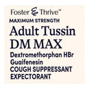 Foster & Thrive Adult Tussin DM Max Liquid, Raspberry & Menthol (Each)