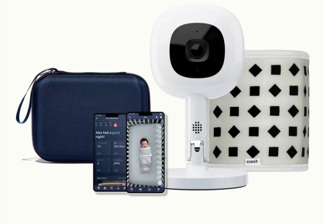 Nanit The Traveling Camera Bundle Nanit Includes: Blue Case, Flex Stand, Camera For use with Nanit Sleep Monitor 