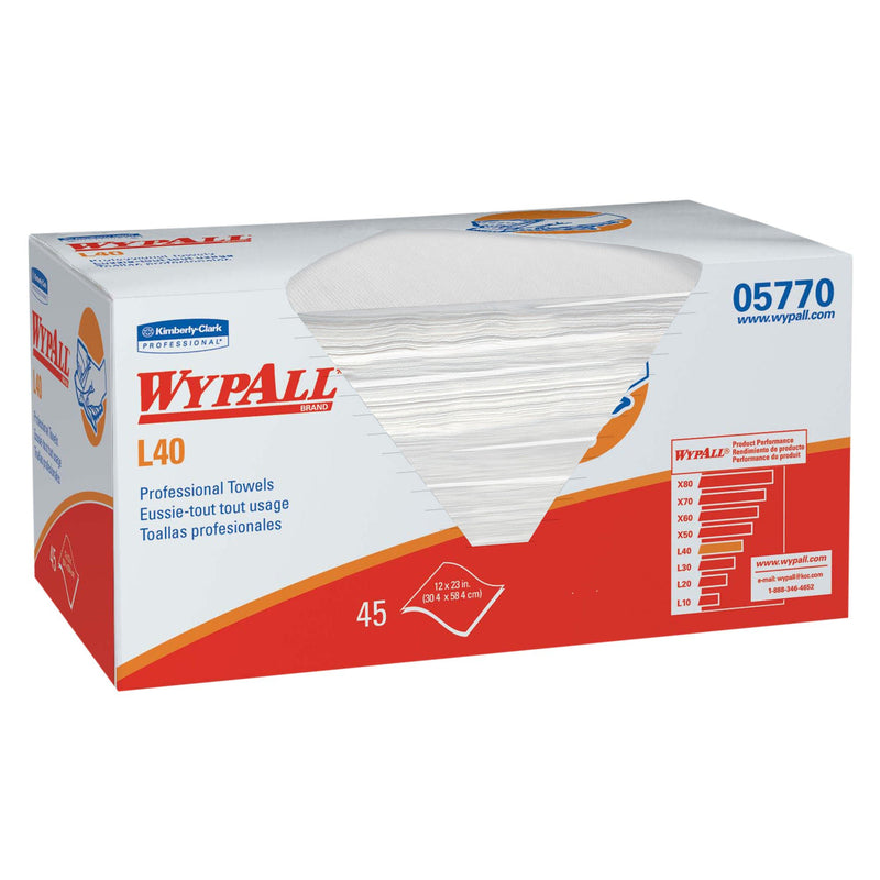 WypAll PowerClean L40 Multipurpose Task Wipe, 12 x 23 Inch (Case of 540)