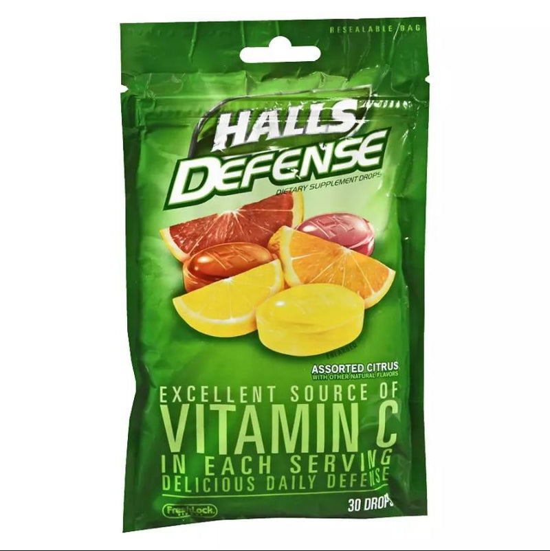 Halls Defense Vitamin C Supplement (Bag of 30)