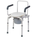 Mabis Drop-Arm Steel Commode