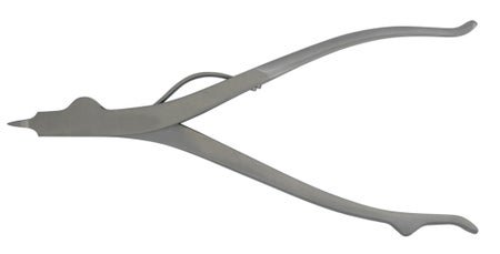BR Surgical Cast Spreader, 3-prong with spring-action, 9"