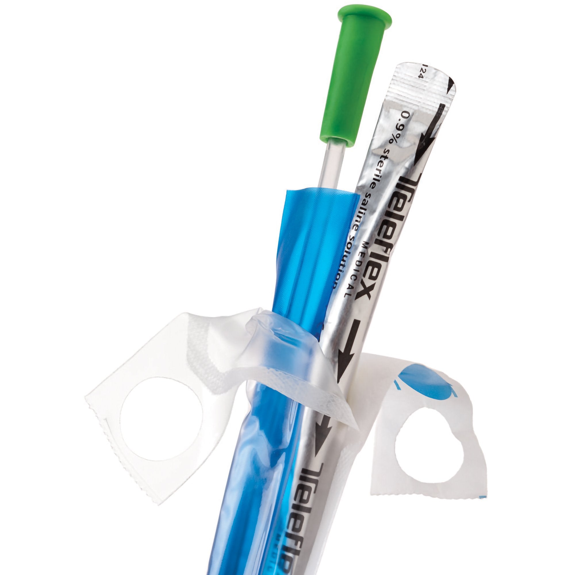 Urethral Catheter FloCath QUICK Straight Tip Hydrophilic Coated PVC 12 Fr. 16 Inch Length 