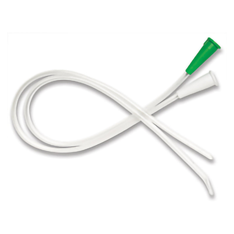 Urethral Catheter Easy Cath Coude Tip Uncoated PVC 10 Fr. 16 Inch Length 