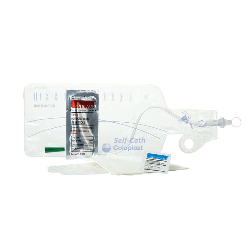 Intermittent Closed System Catheter Self-Cath Coude Olive Tip 16 Fr. Without Balloon PVC 