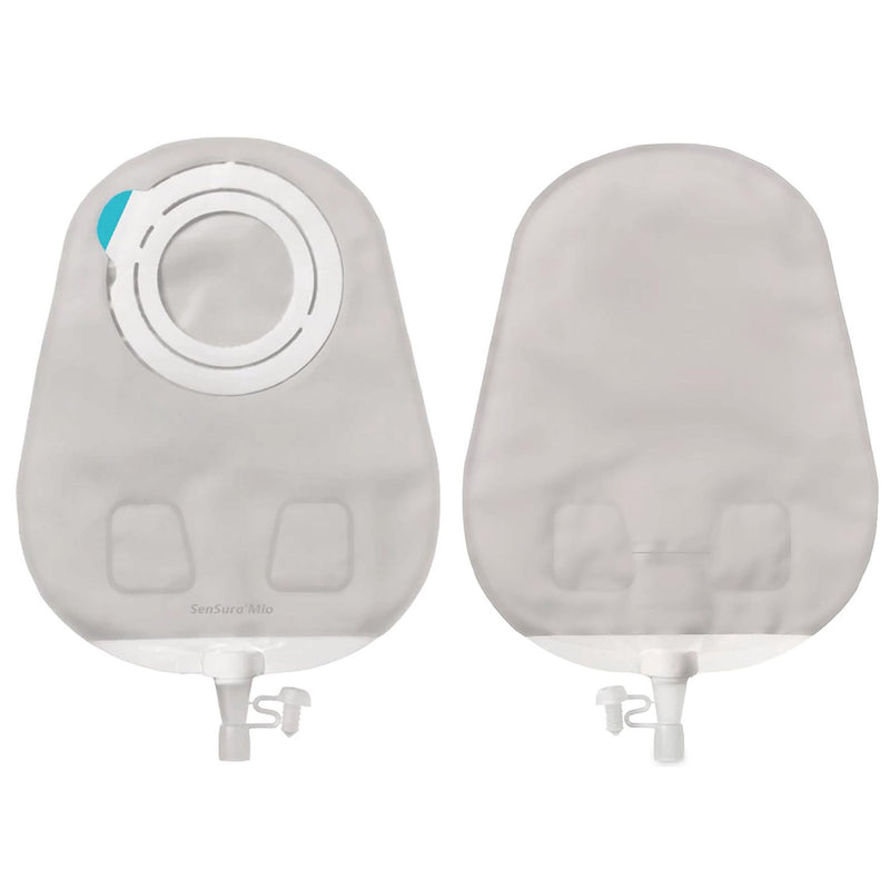 SenSura Mio Flex 2-Piece Transparent Urostomy Pouch, Red Match (Box of 10)