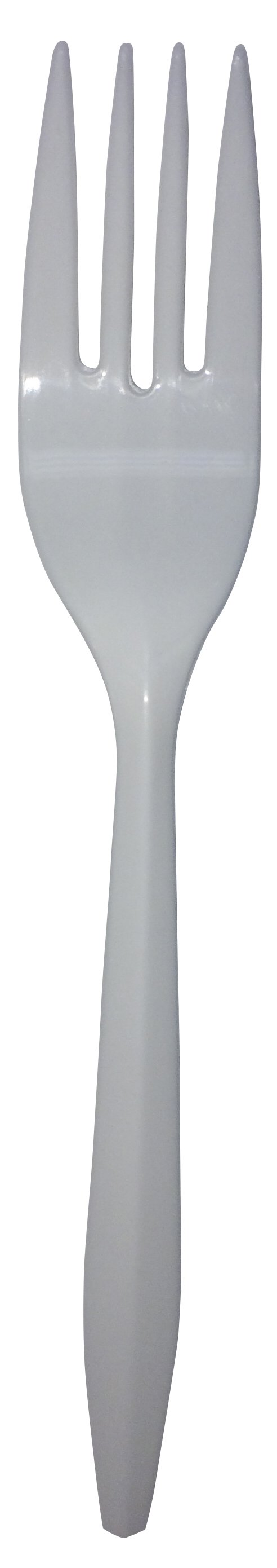 Fork Empress Medium Weight White Plastic (Case of 1000)