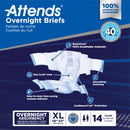 Attends Briefs with Overnight Protection, X-Large (Case of 56)