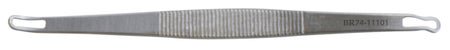 BR Surgical SCHAMBERG Comedone Extractor, slightly curved double-ends, square/crimped small loop, 3¾" 