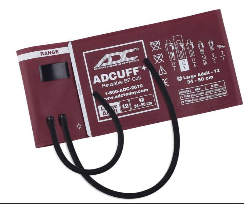 American Diagnostic Corp Reusable Blood Pressure Cuff ADC 34 to 50 cm Arm Nylon Cuff Large Adult Cuff 