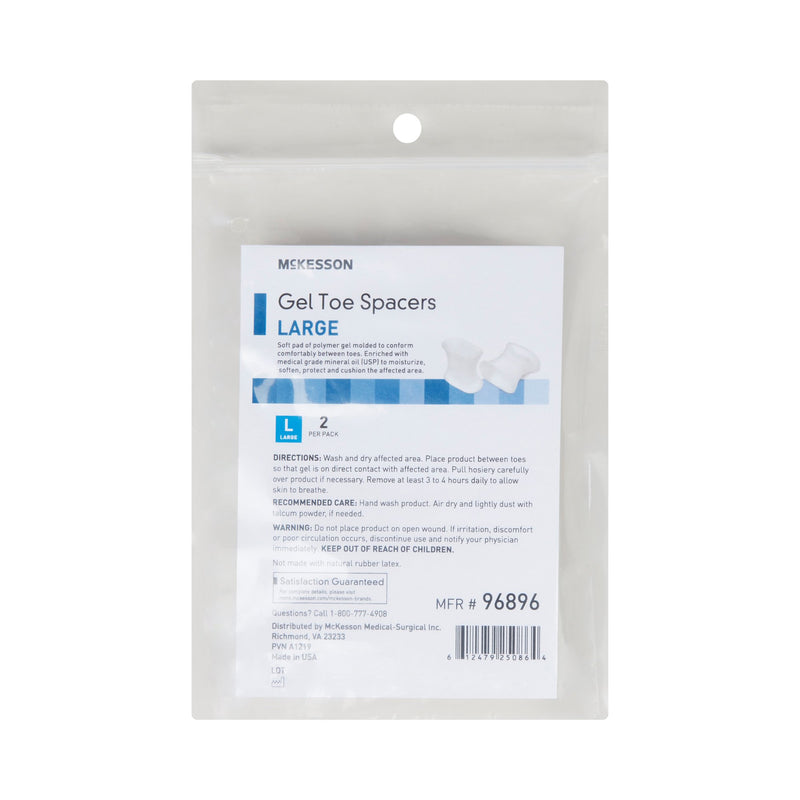 McKesson Gel Toe Spacers, Large (Pack of 2)