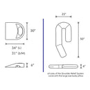 MedCline Shoulder Relief System, Large, 5'10" & Above