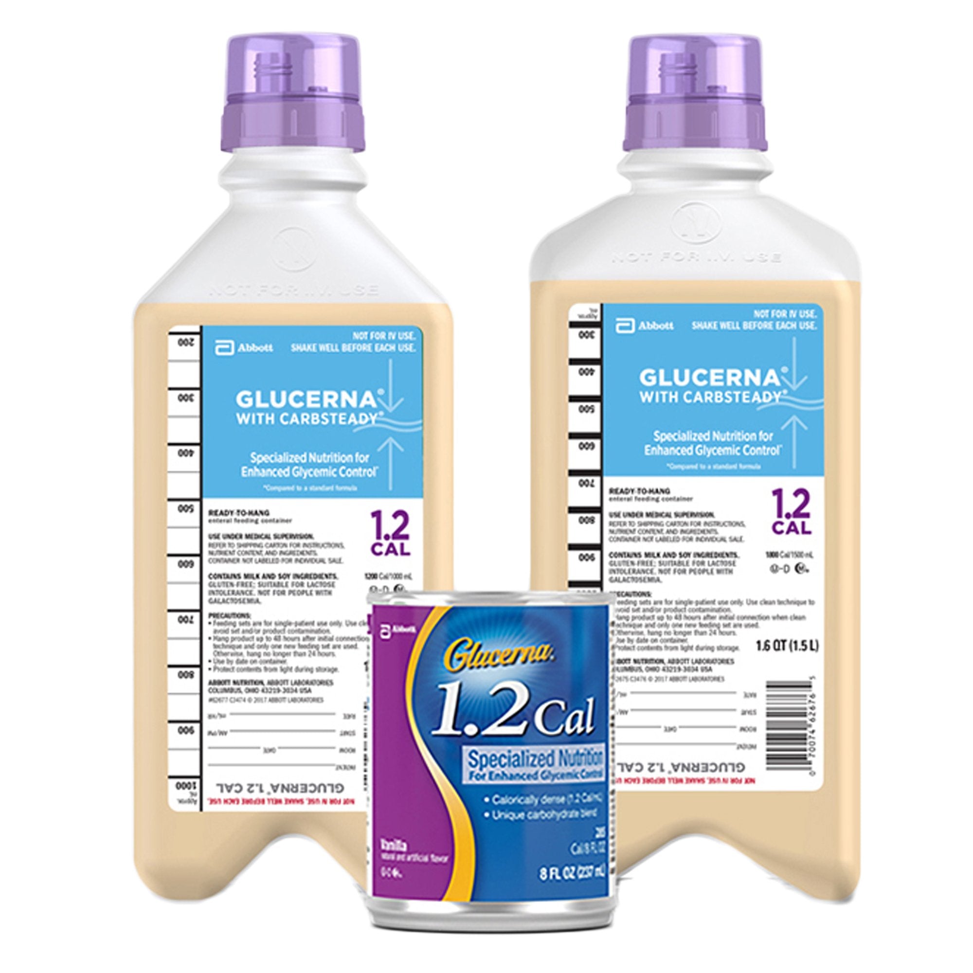 Abbott Nutrition Glucerna with Carbsteady 1.2 Cal Tube Feeding Formula, 1500 mL Carton (6/CS) 