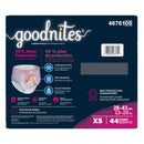 Goodnites Heavy Absorbency Nighttime Underwear, X-Small for Girls 28 – 43 lbs. (22/PK)