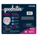 Goodnites Heavy Absorbency Nighttime Underwear, X-Small for Girls 28 – 43 lbs. (Case of 44)