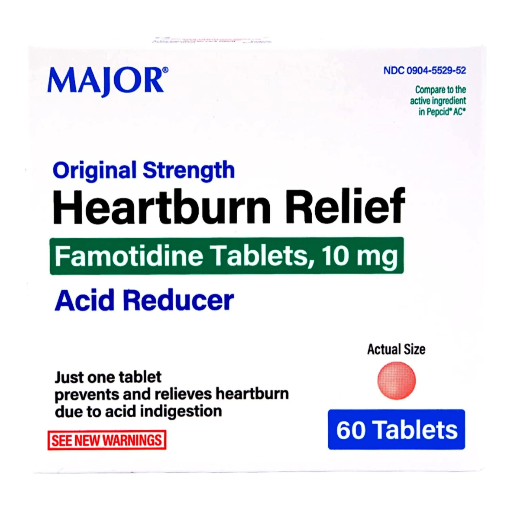 Major Famotidine Antacid (Bottle) 