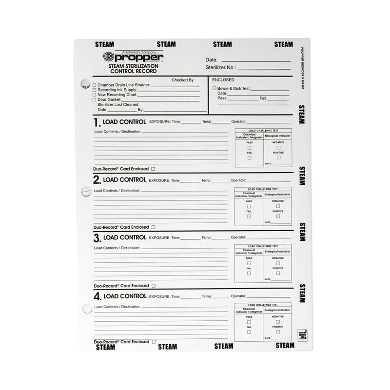Duo-Record Sterilization Record Envelope (Box of 100)