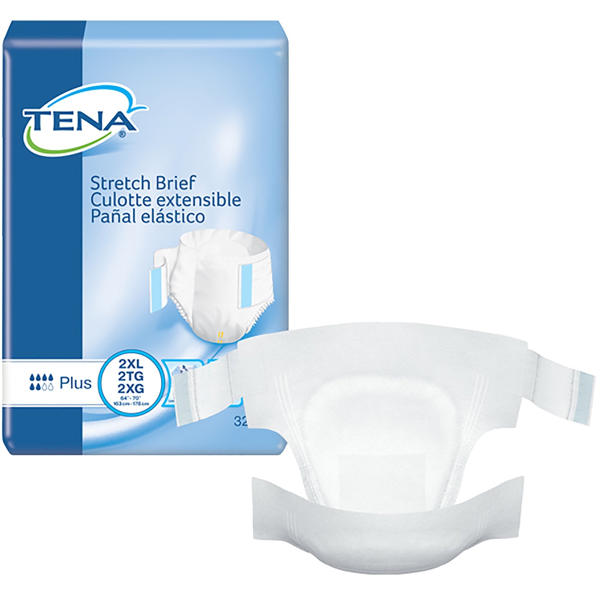 Essity HMS North America Inc Tena Stretch Plus Incontinence Brief, 2X-Large (64/CS) 