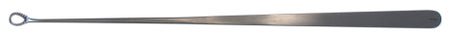 BR Surgical HEANEY Uterine Biopsy Curette, Serrated Loop, 9"