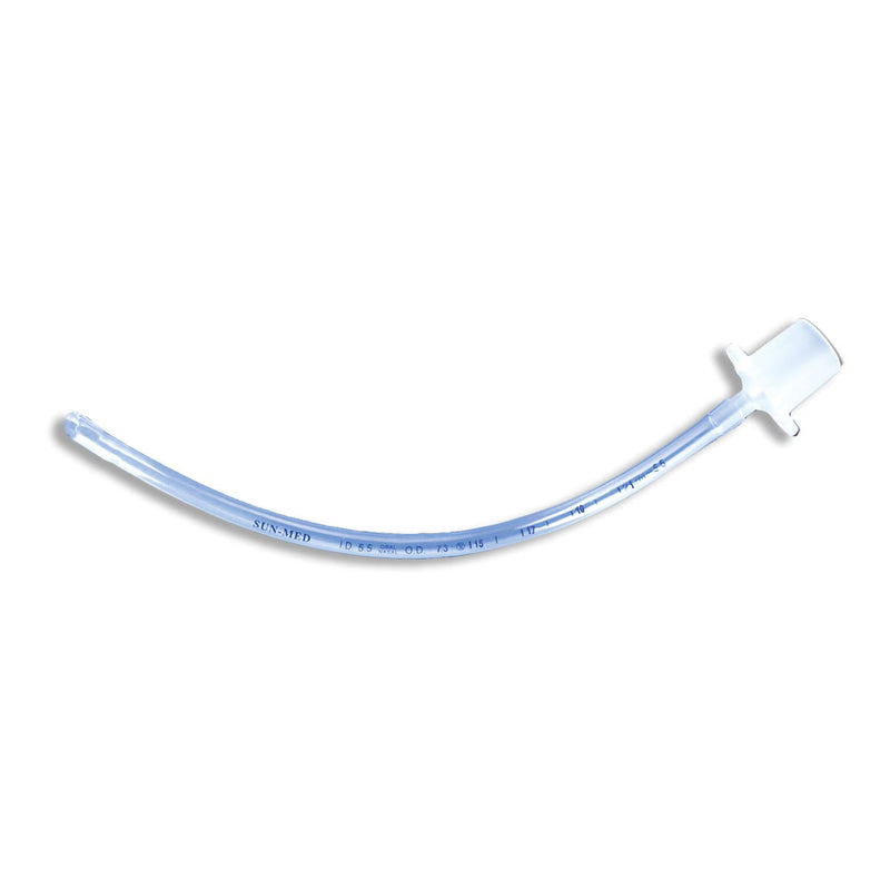 Uncuffed Endotracheal Tube SunMed 275 mm Length Curved 5.5 mm ID Pediatric Murphy Eye 