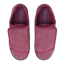 Silverts Adaptive LLC Silverts Women's Double Extra Wide Easy Closure Slippers, Dusty Rose, Size 10 