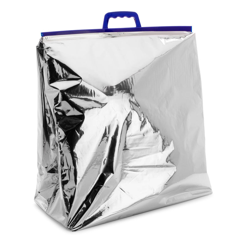 Reclosable Thermal Bag 8 X 19 X 19 Inch Mylar / Plastic Silver Snap Closure (Case of 50) 