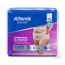 Attends Discreet Women's Underwear, Level 5, X-Large (Case of 64)