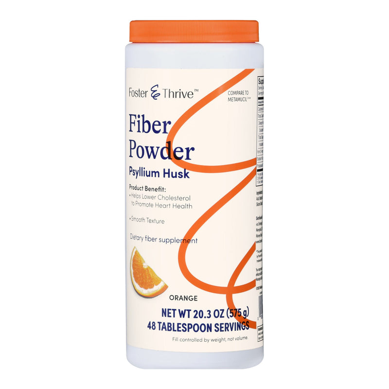 Foster & Thrive Fiber Powder Psyllium Husk, Orange Flavor (Each)