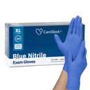 CareStock Nitrile Exam Glove, Extra Large, Blue (Case of 1800)