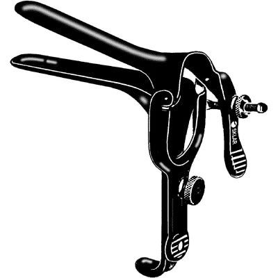 Sklar Black Laser Pederson Vaginal Speculum - Large, without Tube or Loops - 90-3835