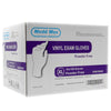 Exam Glove Medd Max X-Large 1000 per Case NonSterile Vinyl Standard Cuff Length Smooth Clear Not Rated