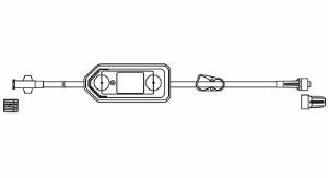 IV Extension Set Codan I.V.STAR Without Port Standard Bore 11 Inch Tubing 0.2 Micron Filter Sterile (Case of 50)