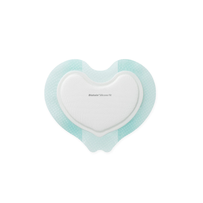 Coloplast Silicone Foam Dressing Biatain Silicone Fit 6 x 7-3/4 Inch With Border Film Backing Silicone Adhesive Sacral Sterile (5/BX) 