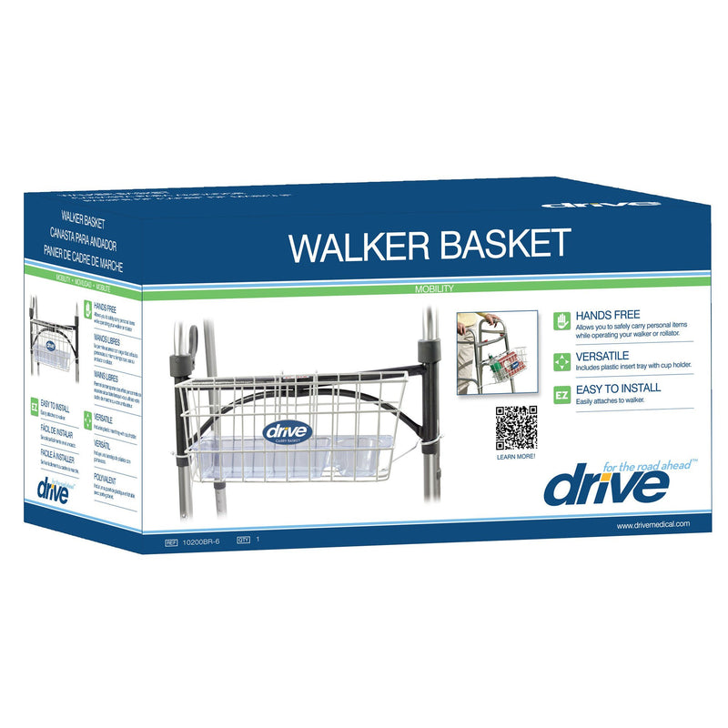 drive Walker Basket, Aluminum, Plastic Insert Included (Each)