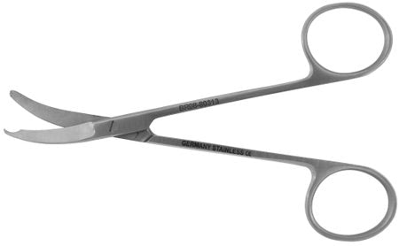 BR Surgical NORTHBENT Stitch Scissors, curved, light, 4¾" 
